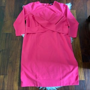 Eloquii Crisscross Twist Front 3/4 Sleeve Dress 22